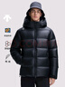 迪桑特（DESCENTE）迪桑特SKI STYLE系列HEAT NAVI男士短款亮面保暖羽绒服 BK-黑色 XL (180/100A) 实拍图