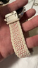 iboann适用apple watch s10表带S11编织iWatchs9腕带磁吸音乐小狗苹果手表s8表带s7/s6/se3高级ultra配件 苹果小熊-奶白春樱色 44/45/46/49表盘4~1 实拍图