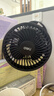 得力（deli）USB桌面风扇迷你轻音小电扇家用卧室学生宿舍办公室台式桌面扇台夹扇 黑 实拍图