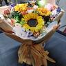 馨仪鲜花速递玫瑰向日葵康乃馨花束生日礼物全国同城配送 韩式混搭花束-阳光款 实拍图