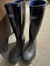 回力雨鞋男士款时尚雨靴水鞋靴户外防水防滑耐磨HL838高筒黑色43码 实拍图