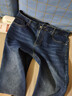真维斯（Jeanswest）王一博代言牛仔裤男秋冬新款天丝舒适修身直筒高端潮牌休闲裤子男 深蓝【天丝厚款】 34 码(2尺7) 【建议150-160斤】 实拍图