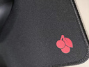 CHERRY樱桃 鼠标垫中号 办公桌垫 键盘垫 游戏鼠标垫 高密纤维顺滑鼠标垫 黑色细面 360*280*4mm 实拍图
