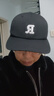 【热巴同款】加大棒球帽帽子男女大头围显脸小春夏字母百搭棒球帽 刺绣款-黑色 实拍图