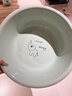 福爱家洗脸盆45cm洗衣洗菜盆泡脚洗脚盆加厚塑料盆婴儿宠物洗澡盆1只装 实拍图