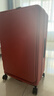 不莱玫行李箱女拉杆箱登机旅行箱男密码大容量侧开三代28英寸 岩石红色 实拍图