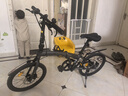 兰令马卡龙可折叠自行车亲子带娃母子成人禧玛诺变速女士通勤上班 消光灰【铝架+禧玛诺变速+油刹】 20寸（140-185）cm 7速-运动版 实拍图