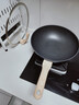 炊大皇炒锅不粘锅易清洁麦饭石色炒菜锅32cm电磁炉通用黑曜石系列CG32HY 实拍图