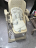 小主早安（BeBeMorning）宝宝餐椅电动摇摇椅二合一婴儿儿童哄睡便携餐桌椅子 旗舰卡其色 实拍图