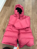 保姆鹅  【风墙】儿童羽绒服宝宝中长款护脸加厚外套保暖童装[NG2664] 石榴粉 140 实拍图
