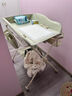 babycare尿布台多功能可折叠新生儿护理台抚触洗澡便携婴儿床-温特绿 实拍图