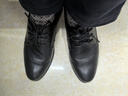 奥康（Aokang）皮鞋男士系带商务正装西装加绒棉鞋上班鞋子男黑色39码 实拍图