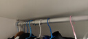 固特（GUTE）衣柜挂衣杆可伸缩橱柜杆衣柜杆固定杆衣架晾衣杆配底座银色中号 实拍图