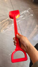 Hape(德国)儿童玩沙玩具沙滩挖沙挖土大铲红色玩雪工具圣诞礼物E4059 实拍图