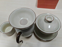 不拙汝窑三才盖碗茶碗茶具一人饮防烫分茶器带茶漏过滤网月禾三件套 实拍图