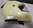 AD新国标电动车头盔男女士四季通用揭面盔冬季保暖防雾电瓶车安全帽男款夏季防晒轻便摩托车骑行半盔 围脖款B类【米黄】透明 均码 实拍图