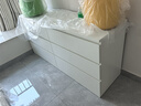 宜家（IKEA）MALM马尔姆卧室家用斗柜收纳柜床边柜抽屉柜简约杂物柜 六屉柜横向白色 其他 实拍图