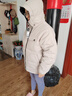 adidas 600蓬拒水保暖双面穿休闲连帽鸭绒羽绒服男女秋冬阿迪达斯   米色   M 实拍图