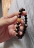 善典达拉干沉香手串男士沉水级生肖守护神文玩老料佛珠手链女新年礼物 蜜蜡款8mm，适合手围14~15.5cm 实拍图