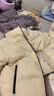 巴拉巴拉童装儿童羽绒服女童男童面包服外套宝宝冬装三防亲子装潮 浅卡其50311-白鸭绒 120 cm 充绒量81g 实拍图