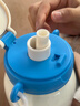 小水怪（SGUAI）智能水杯子指纹解锁儿童316L双饮幼儿园保温杯白蓝色550ml K6S 实拍图