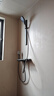 惠达（HUIDA）卫浴淋浴花洒家用卫生间浴室出租房公寓小户型简约简易花洒无顶喷 [枪灰数显]除氯净水+精铜大置物C26B 实拍图