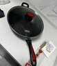 爱仕达无油烟不粘锅炒锅 硬氧耐磨耐用油你控炒菜锅32cm 明火电磁炉通用 炒锅 黑红配件 32cm 实拍图