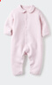 优衣库婴幼儿宝宝压线睡衣/长袖起居服套装478439 10 水粉色 90 实拍图