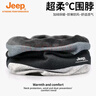 Jeep脖套男冬季加绒男士护颈巾小围脖女两用围巾骑行护脖子保暖套防风 白蓝条纹（加绒） 均码 实拍图