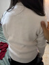 唐狮（TonLion）女童纯色打底衫秋冬新款薄款毛衣中大童保暖针织上衣潮 白色 140 晒单实拍图