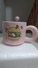 可爱fufu生日蛋糕马克杯带盖勺陶瓷杯送女生高颜值有意义生日礼物 汉堡生日蛋糕杯+勺1个350ml 实拍图