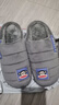 大嘴猴（paul frank）棉拖鞋男士秋冬季室内家居拖鞋毛绒保暖厚底棉鞋男款深灰280PF607 实拍图