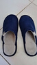 回力日系柔软情侣棉拖秋冬家居室内保暖棉鞋男款HL0006蓝色44-45码 实拍图