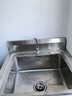 烘焙精灵304厨房不锈钢一体式水槽柜水池橱柜双槽简易台盆商用 50*50*80单池-【如图三加厚款】 实拍图