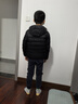 鸭鸭（YAYA）儿童轻薄羽绒服短款小童中大童连帽男女童2023秋冬洋气童装外套 黑色 150 实拍图