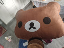 轻松熊宿舍床头靠垫床头软包靠枕大学生上下铺靠背寝室卧室礼物 轻松熊-棕色 63cm*33cm 含枕芯 实拍图
