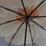 蕉下（beneunder）防紫外线遮阳伞三折双层黑胶晴雨伞防晒伞BM664花椿 实拍图
