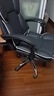 锦汐电脑椅办公椅子电竞椅家用人体工学椅老板椅主播靠背椅皮革转椅 黑色+4级杆+乳胶+脚踏【大满配】 实拍图