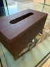 优必利  简约创意抽纸盒 客厅茶几多功能木纹纸巾盒 大号9153商务灰 实拍图
