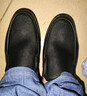 奥康（Aokang）皮鞋男商务休闲鞋套脚舒适日常简约驾车休闲皮鞋黑色45码 实拍图