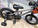 优贝（RoyalBaby）儿童自行车小孩单车男女童车脚踏车山地车 3-6-7-10岁小皇冠 银色 14寸（辅轮） 实拍图