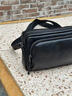 ANDSEEYOU品牌 真皮单肩斜挎包 牛皮休闲跨肩包 迷你男士小背包 商务手拿包 黑色 实拍图