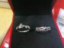 中国黄金连理枝情侣戒指求婚纯银对戒表白新年元旦礼物女友老婆生日 连理枝情侣戒指【刻字服务】 实拍图