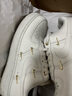 耐克NIKE女空军一号AF1 圣诞节礼物 运动鞋FV3654-111帆白38 实拍图