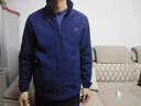 罗蒙（ROMON）外套男士秋冬季商务保暖抓绒衣休闲摇粒绒夹克男BB9深蓝XL 实拍图