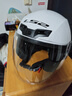 LS2新款摩托车头盔四分三盔电动助力车四季大尾翼大码男女半盔OF608 闪光白 3XL(建议61-62CM) 实拍图