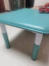 希伯熊 儿童桌子幼儿园套装塑料小桌椅宝宝学习吃饭孩子书桌游戏升降 80*60墨蓝升降带加固单桌 实拍图