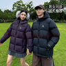 骆驼羽绒服防泼水鸭绒男女加厚户外防寒冬季面包服 青黛紫 男女同款,7674B S 实拍图