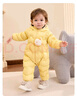 巴拉巴拉童装婴儿连体衣轻薄羽绒服宝宝衣服2025冬装抱衣爬服男童女童萌趣 黄色雪人-白鸭绒 90 cm-充绒量47g 实拍图
