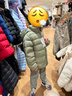 优衣库童装男童女童高级轻型羽绒连帽外套帽子可拆卸471377 54 绿色 130 实拍图